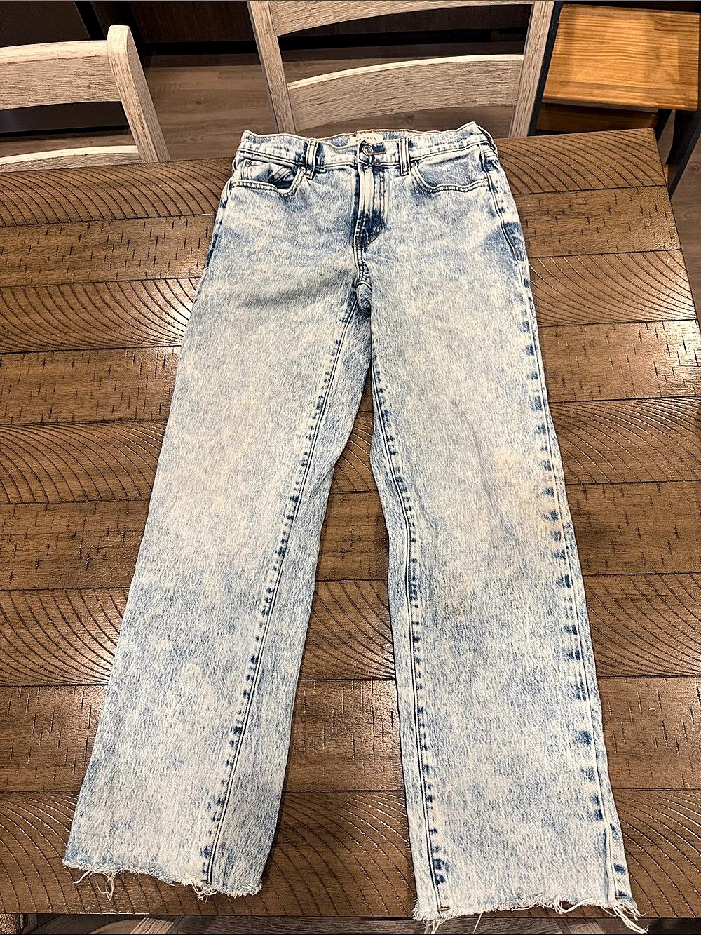 Pacsun Stretch 90's Straight Acid Wash Jeans Waist 26 Blue